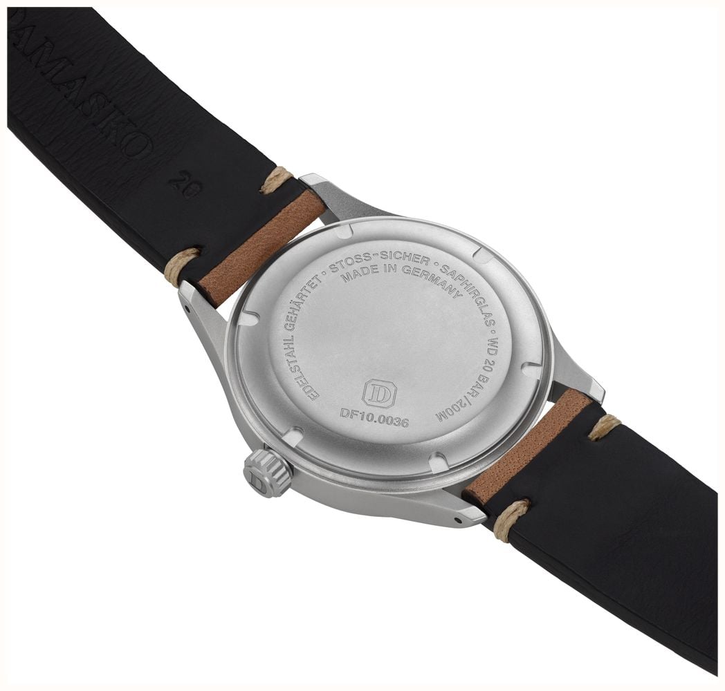 Damasko DF10 Three-Hand Manufacture (39mm) Old Radium Black Dial / 'Vintage' Brown Leather Strap Watch DF10 RADIUM - 別ビュー 4