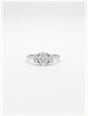 0.89ct Oval Natural Diamond Platinum Trilogy Ring J25396