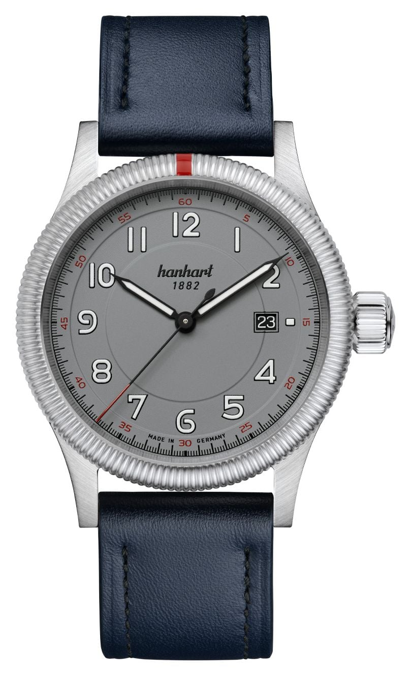 Hanhart automatique Pioneer One (42 mm), cadran gris montre