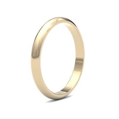 James Moore Wedding Ring | 9ct 黄金 | 2.5毫米 | 中号 | D型 | ag_2.5lmd-9y AG_2.5LMD-9Y