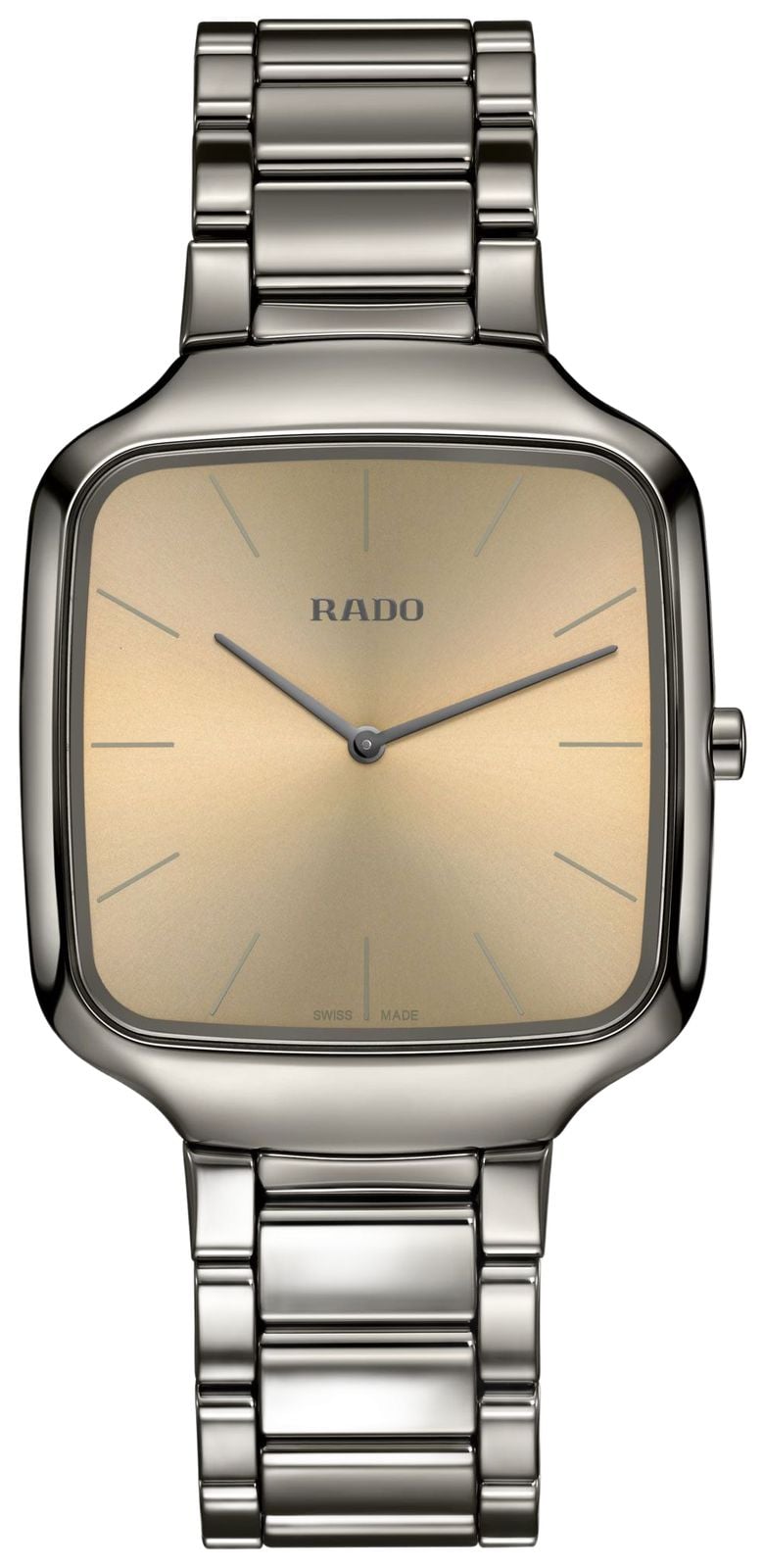 RADO Ã  cadran champagne en cÃ©ramique quartz Ã  montre