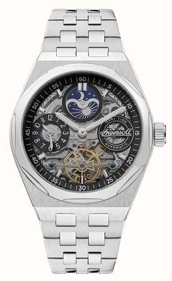 Ingersoll THE BROADWAY Automatic (43mm) Skeleton Dial / Stainless Steel Bracelet I12901