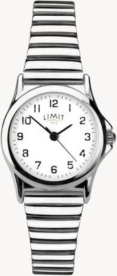 Limit Classic (22mm) White Dial / Silver Expandable Bracelet 6999