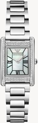 Emporio Armani Montre femme (32 mm) avec cadran en nacre et bracelet en acier inoxydable AR11625