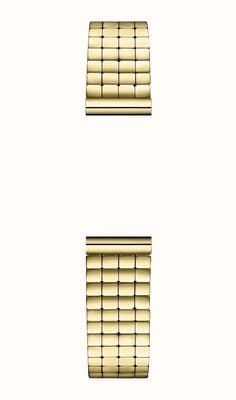 Herbelin Pulseira de relógio intercambiável Antarès - elo cubo de aço pvd dourado - somente pulseira BRAC17444P