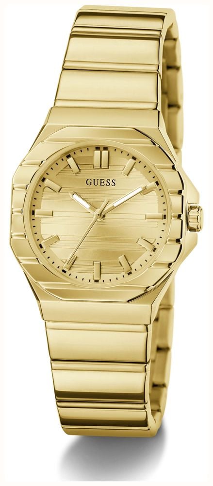 Guess Womens Jaqueline Champagne Sunray Dial Gold-Tone Stainless Steel Bracelet GW1110L2 - alternative Ansicht 2
