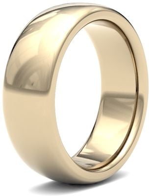 James Moore Wedding Rings | 9ct Yellow Gold | 7mm | Heavy | Premium Court | AG_7LHP-9Y