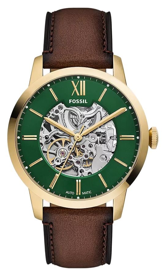 Fossil Townsman 44mm automatique cuir marron ME3292 montre