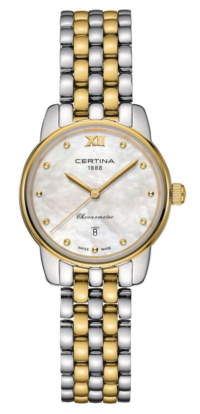 Certina Cadran nacre Ds-8 / bracelet acier inoxydable montre