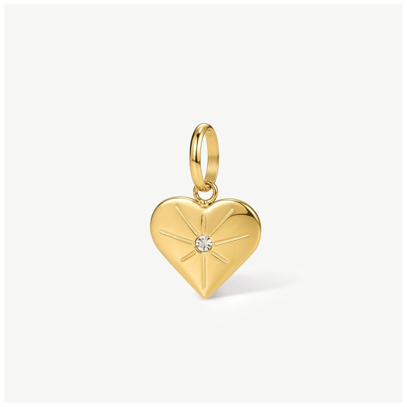 D.LOUISE Gold Tone Mini Celeste Heart Charm CH-60 Jewellery