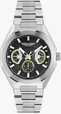 Aston Martin Thrill TKS W Quartz Multifunction (42mm) Black Dial / Stainless Steel Bracelet MTRI1F505