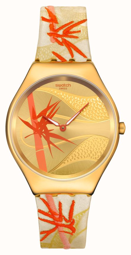★SWATCH★ [Headquarters] Year of the Snake GOLDEN RED BAMBO Swatch Year Of The Snake - GOLDEN RED BAMBOO (38mm) Golden