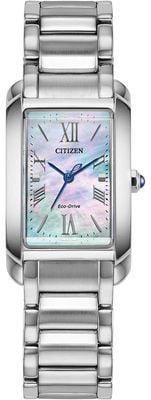 Citizen Eco-drive l bianca (32 mm) cadran nacre / bracelet en acier inoxydable EW5620-55N