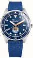 Squale x Galeazzi Artiglio Limited Edition (39.5mm) Pantone 295U Blue Dial / Microfiber Fabric Strap Watch VONDSSGZZBL.MI VONDSSGZBL.MI - alternate view 2