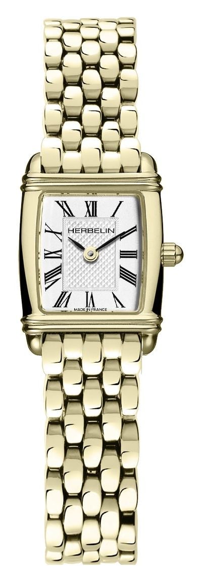 Herbelin Mouvement Ã  quartz Art dÃ©co (17,8 mm), cadran montre