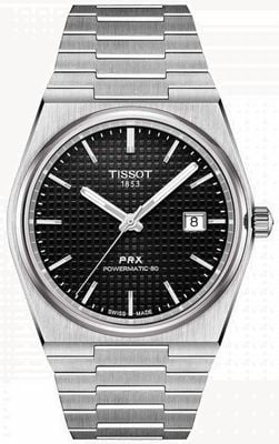 Tissot PRX Powermatic 80 (40mm) Black Dial / Stainless Steel Bracelet T1374071105100