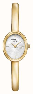 Rosefield Bangle Gold L (19mm) Mother-of-Pearl Dial / Gold-Plated Stainless Steel Bangle Watch STWGSG-ST05