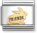 Nomination Classic Rabbit 18ct Gold Friends Charm 030285/73