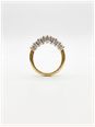 0.78ct Round Brilliant Natural Diamond 9ct Yellow Gold Half Eternity Ring BJR0436 - vue alternative 3