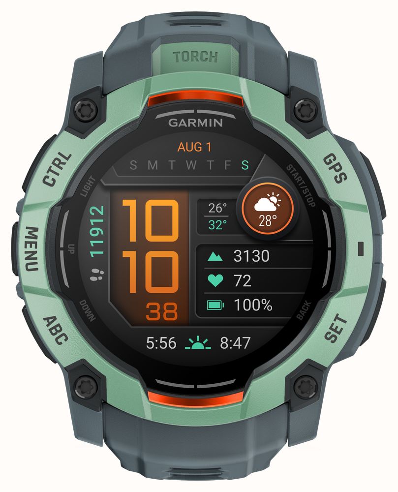 thumbnail image 2 of Garmin Instinct 3 AMOLED GPS Smartwatch - 50mm - Twilight/Neo Tropic - 2nd Choic 2 of 13