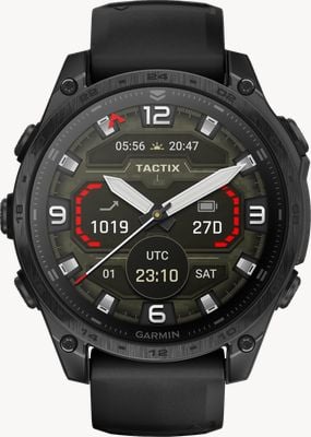 Garmin Tactix 8 47 mm AMOLED-Saphir-Taktik-Smartwatch – schwarzes Silikon 010-03405-01