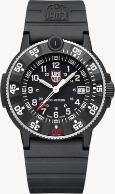 Luminox Navy SEAL Original 3000.H Series (43mm) Black Dial / Black Rubber Strap Watch XS.3001.H