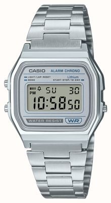 Casio AQ230A-7 Orologio Uomo Analogico-Digitale Acciaio Argento - Doppio Fuso E Cronometro