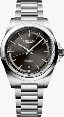 LONGINES Conquest Automatic (38mm) Black Dial / Stainless Steel Bracelet L37204526