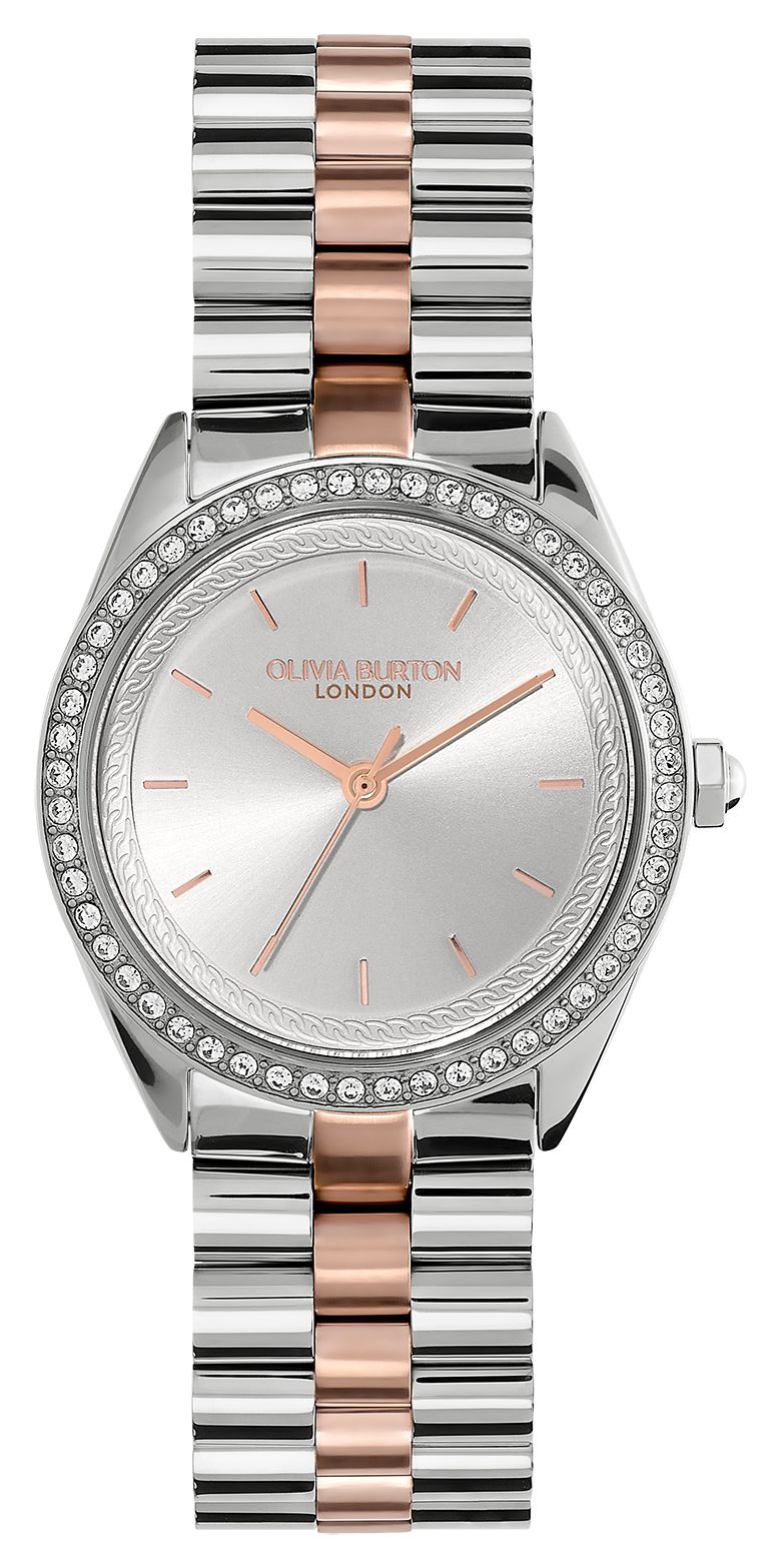 Olivia Burton Cadran argentÃ© ornÃ© de bijoux Sports Luxe ( montre