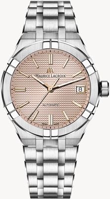 Maurice Lacroix Aikon automatico (39mm) quadrante ecru clous de paris / acciaio inossidabile AI6007-SS002-731-1