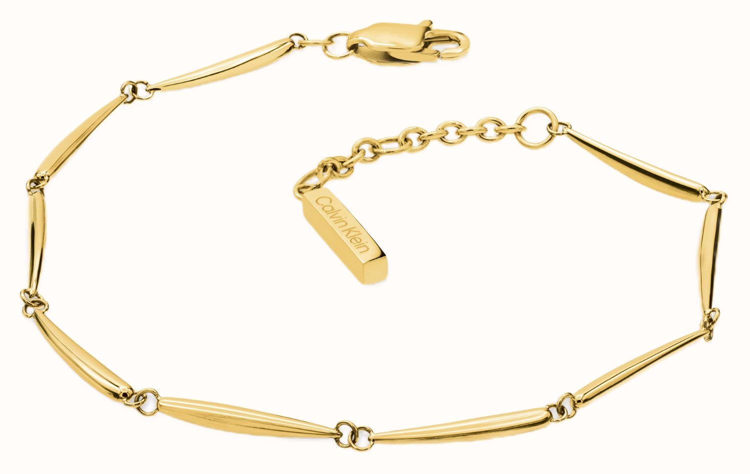 Calvin Klein Elongated Drops Gold-Tone Bracelet 35000997 - alternate view 2