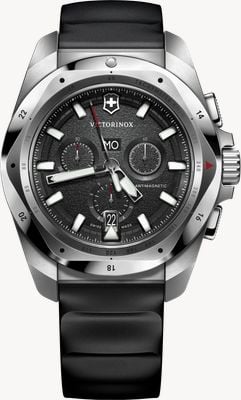 Victorinox Reloj I.n.o.x. Chrono (43mm) esfera negra / correa caucho negra 241983