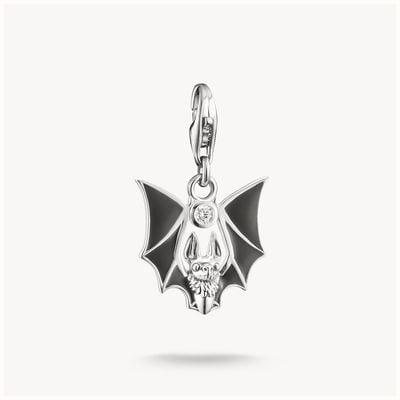 Thomas Sabo Silver Charm Pendant Bat Zirconia True Romance Original 2229-691-11
