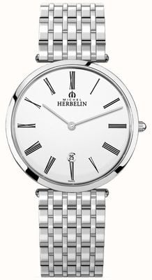 Herbelin | masculino | épsilon | pulseira de aço inoxidável extra plana | 19416/B01N