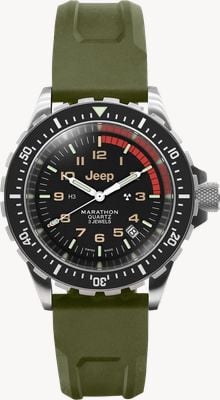 Marathon x Jeep® Rubicon TSAR® Quartz (41mm) Black Dial / OD Green Rubber Strap WW194007SS-4101