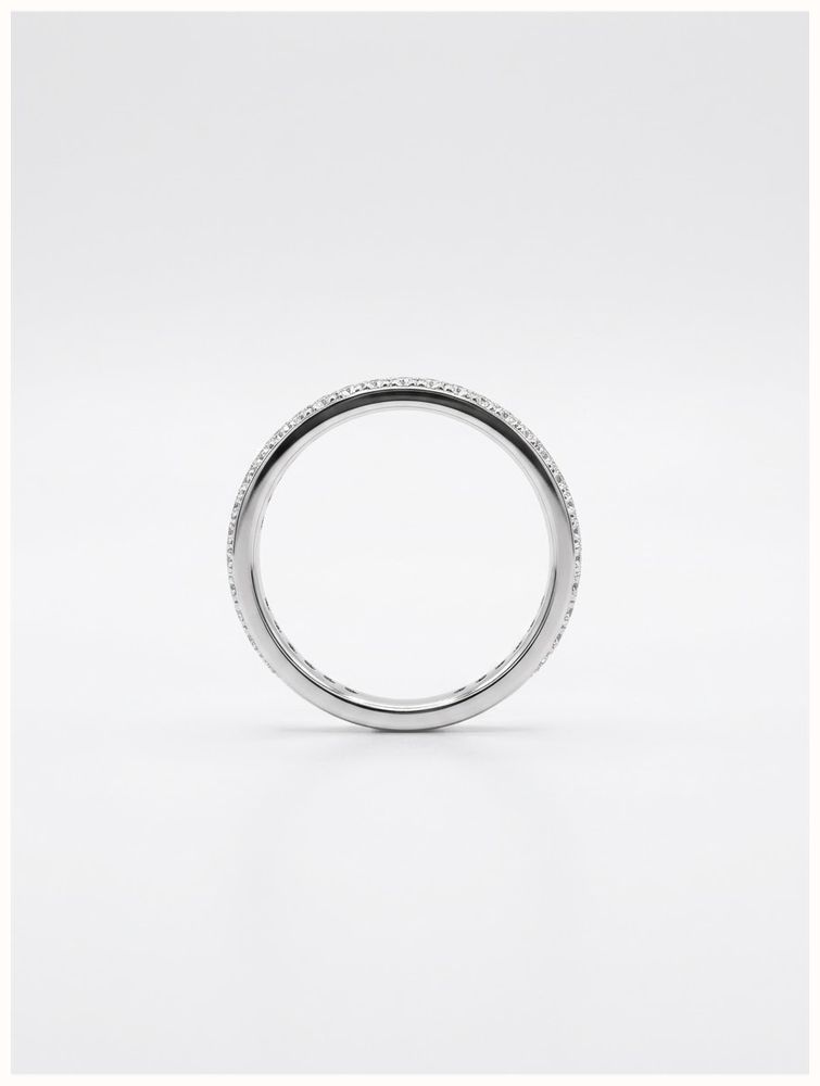 0.50ct Round Brilliant Natural Diamond 18ct White Gold Full Eternity Ring JM8519 - alternate view 3