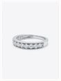 0.75ct Natural Diamond Princess Cut Platinum Half Eternity Ring JM3524 - widok alternatywny 2