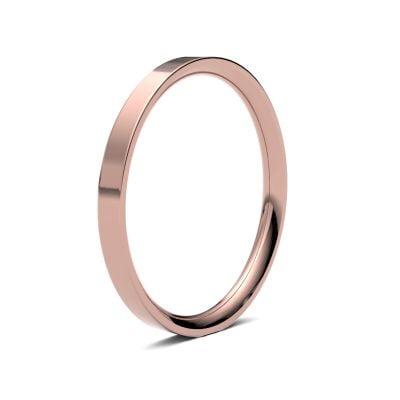 James Moore Wedding Ring | Oro rosa 18 carati | 2 mm | medio | misura piatta | ag_2gme-18r AG_2GME-18R