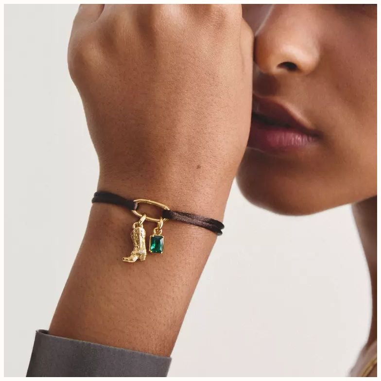 Thomas Sabo THOMAS SABO Charm Club Connect 18ct Yellow Gold Plated Cubic Zirconia Cowboy Boot Charm CC1325-M01-14 - alternative Ansicht 3
