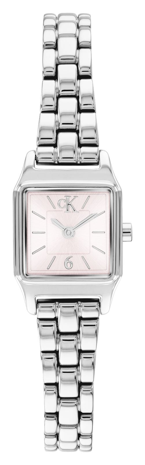 Calvin Klein Forme douce (16 mm) cadran rose / bracelet en montre