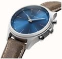 Kronaby 41 mm sekel blauwe wijzerplaat truffel leren band A1000-3759 S3759/1 - alternatieve weergave 2