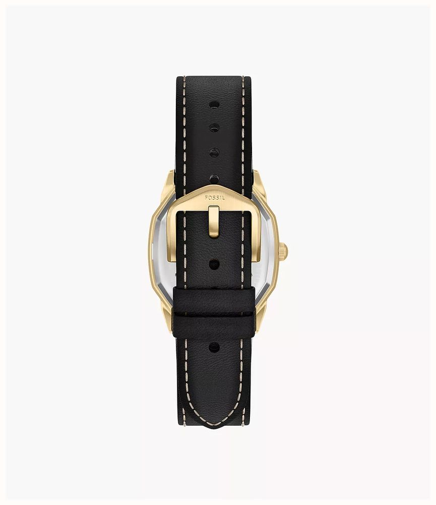 Fossil Harlow 33 mm Three-Hand Black Leather FS6215 - alternate view 2