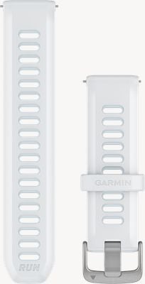 Garmin Quick Release Band (20mm) Whitestone & Cloud Blue Silicone / Silver Hardware - Strap Only Watch 010-11251-B7