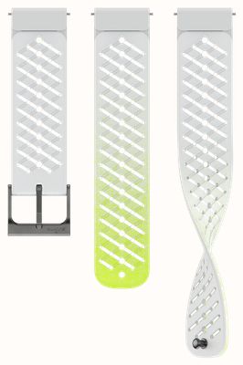 Suunto Cinturino in silicone bianco canarino Athletic 5 - 22 mm (s+m) - solo cinturino SS051042000