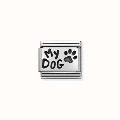 Nomination Composable Classic PLATES OXIDIZED Steel And Silver 925 MY DOG 330102/35