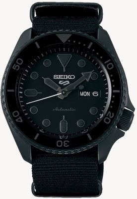 Seiko 5 Sport | Street | Automatic | Black Dial | Black NATO SRPD79K1