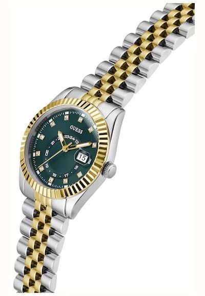 Guess Ladies Jada Two-Tone Multi-Function Date Watch With Green Dial GW0936L3 - autre vue 4