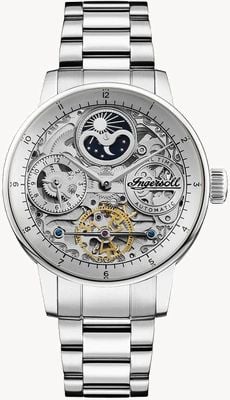 Ingersoll THE JAZZ Automatic (42mm) Skeleton Dial / Stainless Steel Bracelet I07703