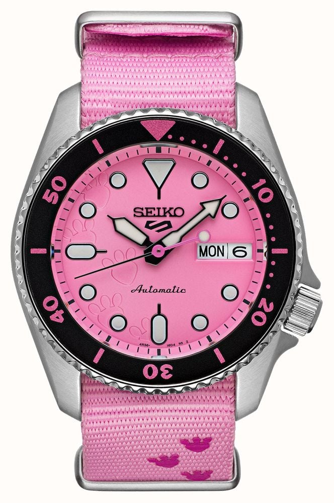 Seiko 5 Sports X Pink Panther Limited Edition (38mm) Pink Dial