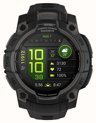 Garmin Venu 3 Slate Stainless Steel Bezel With Black Case